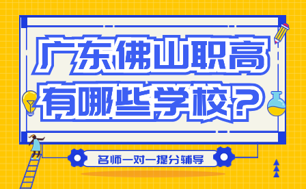 廣東佛山職高有哪些學(xué)校？